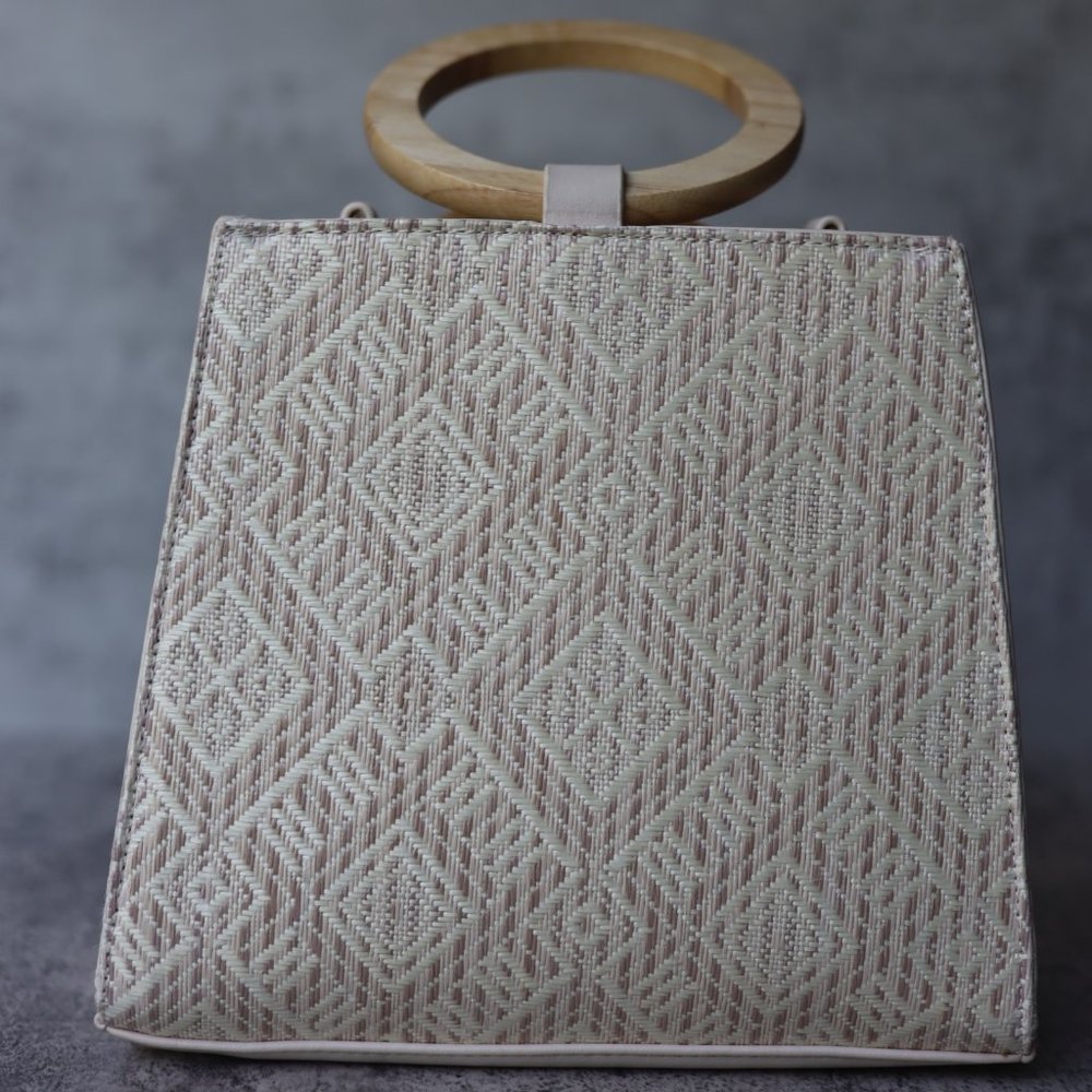 BOHO Chic Wooden Handle Convertible Crossbody Bag